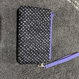 Thirty One wristlet black and purple